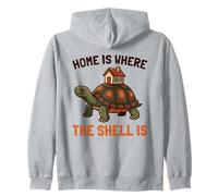 Home Is Where The Shell Is House Box Tartaruga Homebody Humor Felpa con Cappuccio