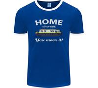 Home Is Where Voi Moor It Lungo Barca Barge Uomo Ringer Fotl