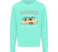 Home Is Where Voi Park It Caravan Divertente Bambini Felpa Maglione