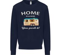 Home Is Where Voi Park It Caravan Divertente Bambini Felpa Maglione