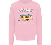 Home Is Where Voi Park It Caravan Divertente Bambini Felpa Maglione