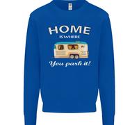 Home Is Where Voi Park It Caravan Divertente Bambini Felpa Maglione