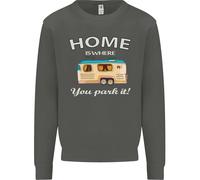 Home Is Where Voi Park It Caravan Divertente Bambini Felpa Maglione