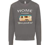 Home Is Where Voi Park It Caravan Divertente Uomo Felpa Maglione