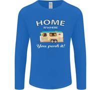 Home Is Where Voi Park It Caravan Divertente Uomo Maniche