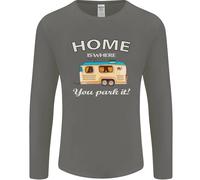 Home Is Where Voi Park It Caravan Divertente Uomo Maniche