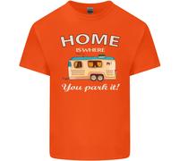 Home Is Where You Park It Caravan Divertente T-Shirt Ragazzi Ragazze