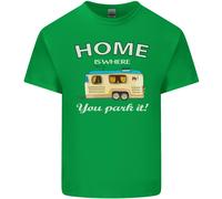 Home Is Where You Park It Caravan Divertente T-Shirt Ragazzi Ragazze