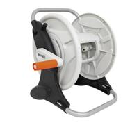 HOME It® Avvolgitubo da giardino, 1/2", 45 m, colore nero/arancione/bianco