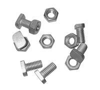 HOME It® bulloni per serra per unire profili - 24 pz con dadi inclusi - filettatura M5x12 mm, lunghezza totale 14 mm, alluminio
