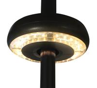 HOME It® Luci da Esterno con 24 LED - Luce calda a batteria - LED per Giardino - Lampada senza fili per Ombrellone - Design Marrone Elegante