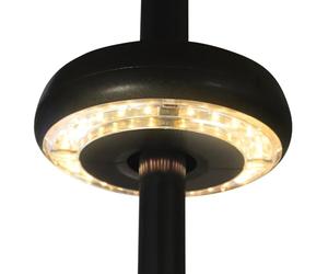 HOME It® Luci da Esterno con 24 LED - Luce calda a batteria - LED per Giardino - Lampada senza fili per Ombrellone - Design Marrone Elegante