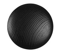 HOME IT® Pomello/appendino in legno Ø75 mm rovere nero - pomello per armadi e cassetti o gancio da parete, boccola M6, con tassello e vite, FSC