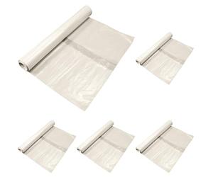 HOME It® Sacchi Spazzatura Trasparenti 240L - 10 Sacchi Extra Resistenti in Plastica LDPE 90 my - 87x136 cm - Sacchi Robusti per Rifiuti Voluminosi e Pesanti (Confezione da 5)
