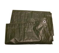 HOME It® Telo Verde 2,5 x 3,6 m - 9 m² - Copertura Leggera 50 g/m² - Impermeabile e Antivento - Con Occhielli in Alluminio - Per Giardino, Cantiere e Esterni