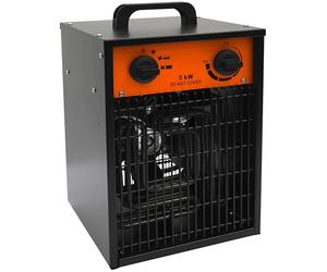 HOME It® Termoventilatore industriale 400V 5000W - 3 livelli di potenza, termostato regolabile, riscaldamento per garage, officine e capanni