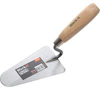 Home It® Work spatola per malta con manico in legno - cazzuola 150 x 90 mm per muratura e riparazioni - lama in metallo resistente - impugnatura ergonomica