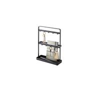 Home Key Rack-Modern Hook Organizer Stand, One Size, Black