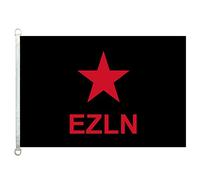 Home King EZLN - Bandiera con bandiere, 100% poliestere, 110 g/m², 110 g/m²