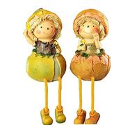 Home Kitchen Decorative Frutta & Verdura, Mensola Spaventapasseri con gambe penzolanti, Statua per scaffali, piano di lavoro, davanzale della finestra, decorazione dell'armadio