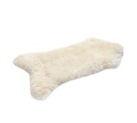 HOME LAMB Pelle di Pecora Bianco 110-120 cm - Naturale Pelle di Agnello Vero - Tappeto Pelle di Pecora - Tappeto Pelliccia Soffice - Tappeto Salotto Moderno - Coperta Morbida Pelosa