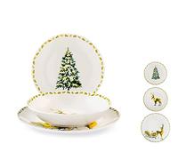 Home Lapponia Servizio Tavola Coupe 18 Pezzi, Porcellana