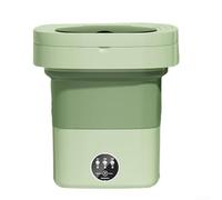 Home Lavatrice portatile disidratante a luce blu mini pieghevole, lavatrice portatile con luce blu, mini lavatrice (verde)