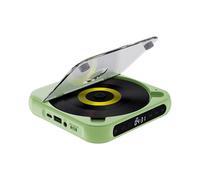 Home Lettore CD Audio Compatto Lettore Musicale per Amici Studenti di Lingue Bambini Verde 135x135x25 mm