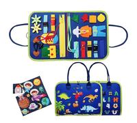 Home Libro Prescolare - Libro Dolce Occupato, Sensory Activity Board | Giocattolo Interattivo Di Motricità Fine, Gioco Di Viaggio Per Bambini Con Corrispondenza Dei Colori, Libro Educativo D