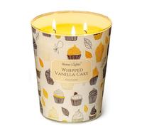 Home Lights Candele profumate a 960g di soia rustiche moderne 3 volte, grandi candele, ideali come regalo per eventi, Home Decor Stress, sollievo per il relax (Torta di vaniglia frustate)
