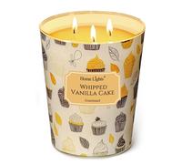 Home Lights Candele profumate a 960g di soia rustiche moderne 3 volte, grandi candele, ideali come regalo per eventi, Home Decor Stress, sollievo per il relax (Torta di vaniglia frustate)