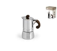 Habi Caffettiera Lili Caffè Oro Anche Per Induzione Acciaio Inox, Acciaio, Capacità 2 Tazze - 8859702