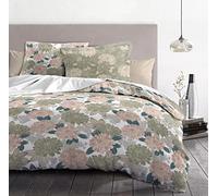 Home Linge Passion | Copripiumino - 3 pezzi | 100% cotone - 57 fili | 2 persona - 240 x 260 cm | VENDOMI Verde
