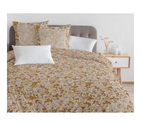 Home Linge Passion, Copripiumino - 3 pezzi, 100% cotone - 57 fili, 2 persone - 240 x 260 cm, Camouflage Ocra HP62663