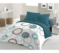 Home LINGE Passion Copripiumino Verde Cerchi 240 x 260 cm
