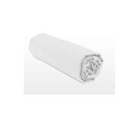 Home Linge Passion - Lenzuolo con angoli 100% cotone - 57 fili/cm² - Dimensioni 90 x 190 cm - Bianco - Berretto 25 cm - Tessuto stretto - Morbido, traspirante, lavabile