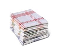Home Linge Passion - Set di 6 Strofinacci da Cucina 100% Cotone - Multicolore - 50 x 70 cm