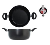 Home Maitre Casseruola Antiaderente con 2 Manici, Alluminio, Antracite/Nero, 24 cm