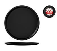 Home Maitre Stampo Pizza Antiaderente, 32 cm, Alluminio, Antracite, 34x34x2 cm