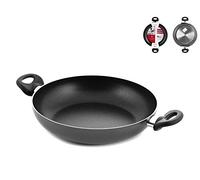 Home Maitre Tegame con 2 Manici, Rivestimento Antiaderente, 20 cm, Alluminio, Antracite/Nero