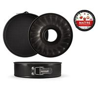 Home Maitre Tortiera con 2 Facce, Rivestimento Antiaderente, 30 cm, Antracite