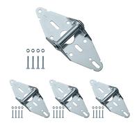 Home Master Hardware Cerniera per porta del garage, resistente, in acciaio con finitura zincata, ricambio per porte di garage residenziali/commerciali leggeri, confezione da 4