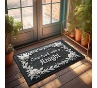 Home Mats For Front Door Renaissance Romance: Come Back With A Knight, zerbino per porta d'ingresso, tappeto per interni ed esterni, porta d'ingresso (50 x 80 cm)