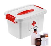 Home Medicine Case - Contenitore portatile per medicinali da viaggio, grande capacità, multifunzione, organizer per pillole per casa e salute
