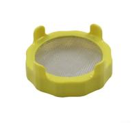 Home Microgreen Coperchio per vasetti a bocca larga(giallo 1) | Maglia in acciaio inossidabile 316, antiruggine, adatta per barattoli a bocca larga, anello in ABS verde