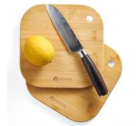 Home Mini Tagliere Piccolo Frutta Tagliere di Legno di Bambù Solido Bordo per Baby Infant dormitoryISet di 2