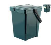 Home Minmax+ Contenitore per Organico, Plastica, Verde, 25 Litri