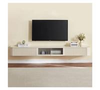Home Mobile porta TV sospeso moderno con 2 cassetti e ripiano aperto e porta Centro di intrattenimento in legno montato a parete for TV Robusta consolle TV for soggiorno, camera da letto, arredamento