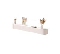 Home Mobile TV sospeso minimalista - Mobile TV sospeso - Mobile TV sospeso - Mobile console multimediale TV centro intrattenimento (bianco, grande)