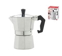 Home Mokita Caffettiera, Plastica, Argento/Nero, 3 Tazze